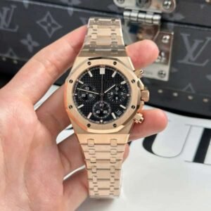 dong ho audemars piguet royal oak 26240 replica 11 mau vang hong mat den aps 41mm 7 600x600 1.jpg