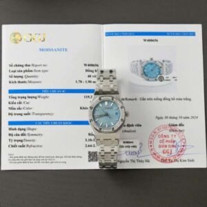 dong ho audemars piguet royal oak che tac mat xanh bang vien dinh kim cuong moissanite 34mm 1 600x600 1.jpg