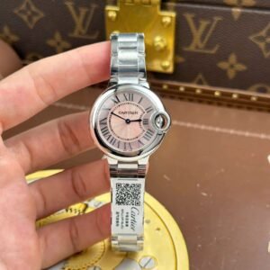 dong ho cartier ballon bleu nu replica 11 mat hong may pin thuy sy xuong af 33mm 1.jpg