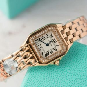 dong ho cartier panthere rep 11 cao cap nu mau vang hong may pin thuy sy 22mm 7.jpg