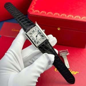 dong ho cartier tank must extra large model rep cao cap mat trang day da xuong af 31x41mm 1.jpg