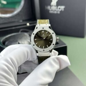 dong ho hublot classic fusion replica 11 nu mau xanh la cay nha may hb 33mm 3 600x600 1.jpg