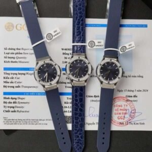 dong ho hublot classic fusion titanium mat xanh blue replica 11 vien dinh kim cuong moissanite 33mm 4 600x600 1.jpg