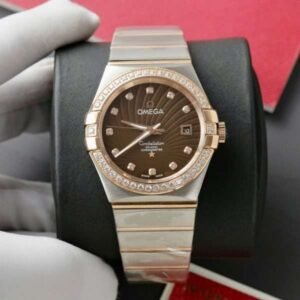 dong ho omega constellation co axial fake 11 demi vang hong mat nau 38mm 2 600x600 1.jpg
