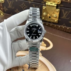 dong ho rolex day date che tac mat den coc so da baguette bo chuyen dong calibre 3255 xuong rc 40mm 14.jpg