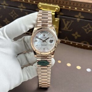 dong ho rolex day date replica 11 mat mop bo chuyen dong calibre 3255 nha may rc 40mm 13.jpg