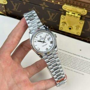 dong ho rolex day date replica 11 mat trang trong luong 186 grams nha may qf 40mm 8.jpg