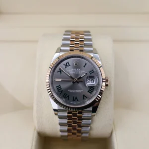 rolex datejust 36 rose goldsteel wimbledon slate roman dial fluted bezel jubilee bracelet 126231 945139 1024x1024.webp