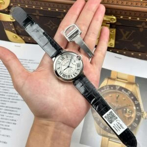 dong ho cartier ballon bleu replica 11 mat trang day da xuong af 40mm 9.jpg