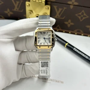 dong ho cartier de santos small che tac mat trang vien ma vang 27×34 1.jpg.webp