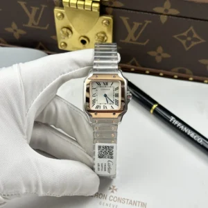 dong ho cartier de santos small che tac mat trang vien ma vang hong 27×34 1.jpg.webp