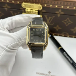 dong ho cartier santos dumont rep cao cap mau xam day da 43.5×31 11.jpg.webp
